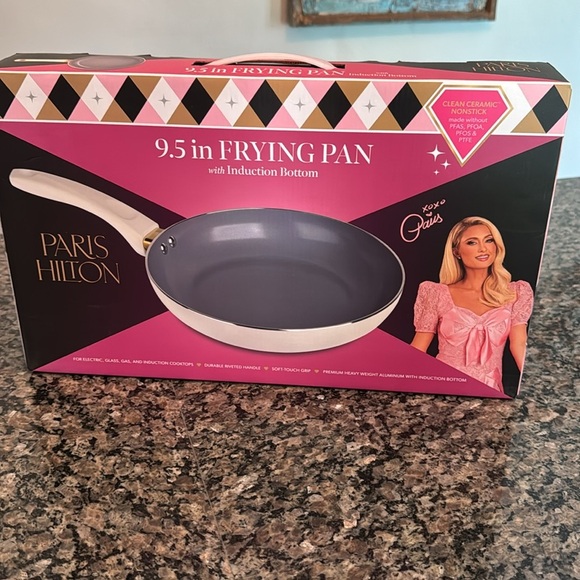 Paris Hilton 9.5" Frying Pan with Induction Bottom NIB - Picture 2 of 9
